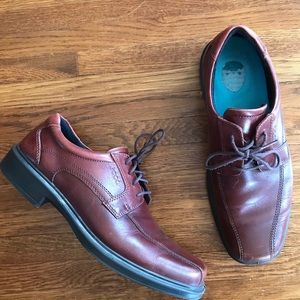 Ecco mens 44 Helsinki lace up shoes brown
